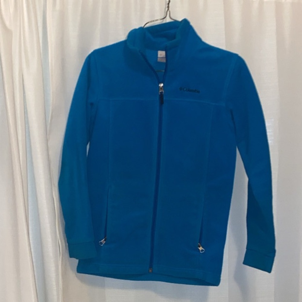 Kids blue fleece Columbia jacket !